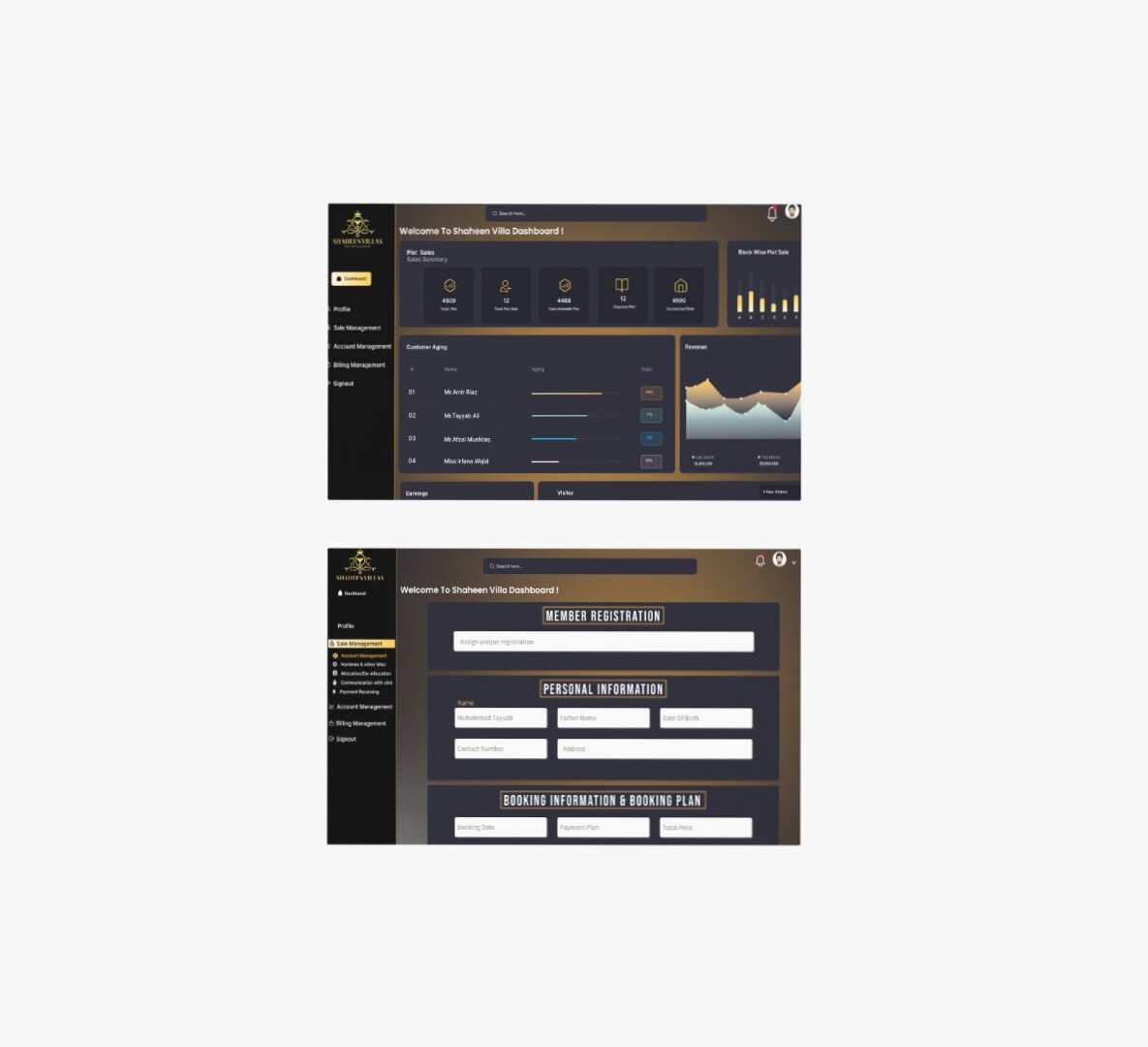 full range of services in web development
